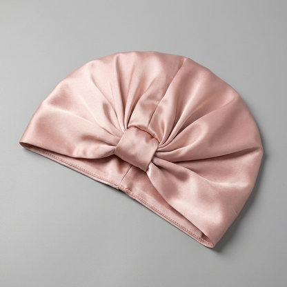 Mulberry Silk Heat-Repair Sleep Bonnet — 100% Silk, Anti-Frizz & Damage Recovery