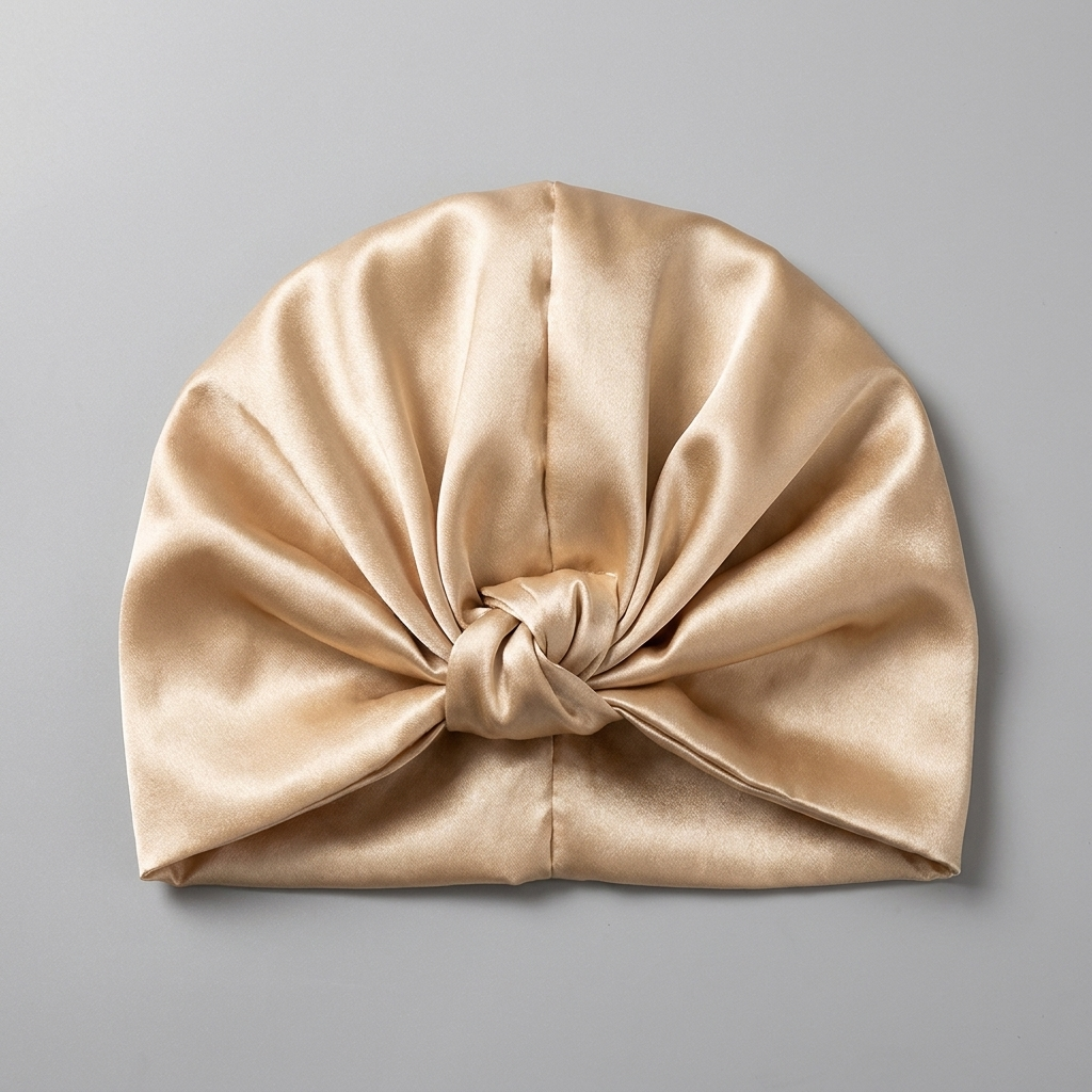 Mulberry Silk Heat-Repair Sleep Bonnet — 100% Silk, Anti-Frizz & Damage Recovery